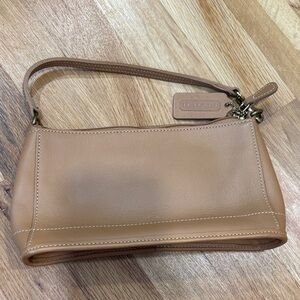 Coach Light Brown Leather Shoulder Bag